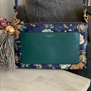 Blue floral Tory Burch Purse